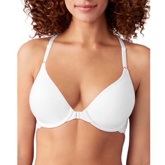 NEW MACY’S B.TEMPTED Inspired Eyelet Front Close T-Shirt Bra Size 36DD - Picture 1 of 7